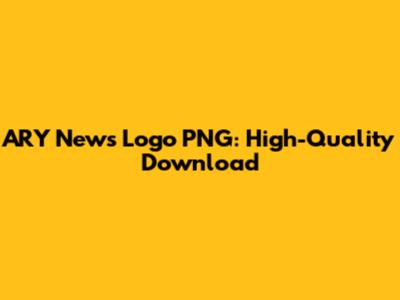 ARY News Logo PNG: High-Quality Download