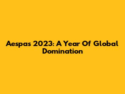 Aespa's 2023: A Year Of Global Domination