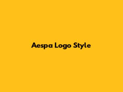 Aespa Logo Style