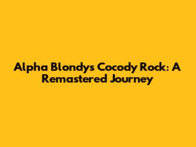 Alpha Blondy's Cocody Rock: A Remastered Journey