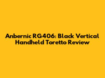 Anbernic RG406: Black Vertical Handheld Toretto Review