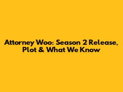 Attorney Woo: Season 2 Release, Plot & What We Know