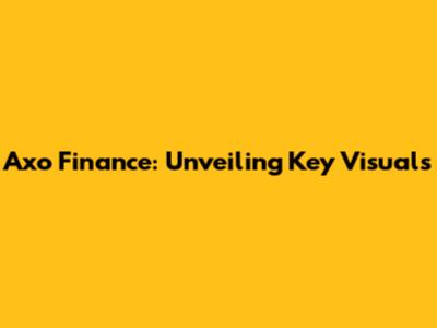 Axo Finance: Unveiling Key Visuals