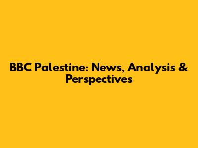 BBC Palestine: News, Analysis & Perspectives