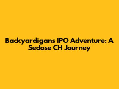 Backyardigans IPO Adventure: A Sedose CH Journey