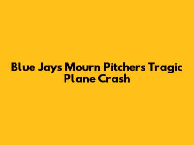 Blue Jays Mourn Pitcher's Tragic Plane Crash