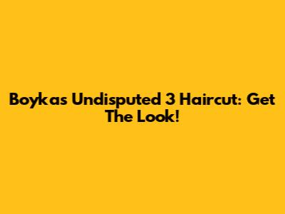 Boyka's Undisputed 3 Haircut: Get The Look!
