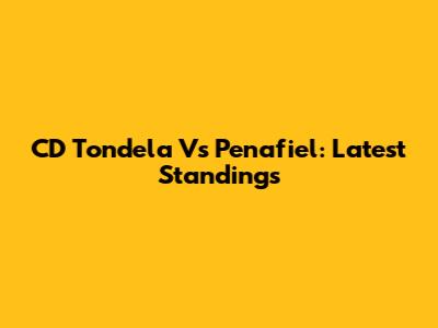 CD Tondela Vs Penafiel: Latest Standings