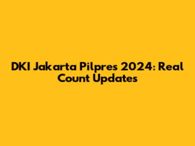 DKI Jakarta Pilpres 2024: Real Count Updates