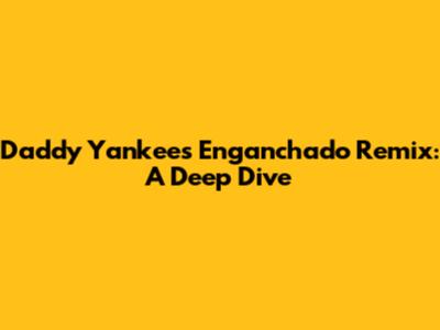 Daddy Yankee's 'Enganchado' Remix: A Deep Dive