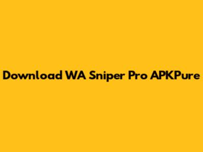 Download WA Sniper Pro APKPure