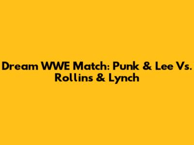 Dream WWE Match: Punk & Lee Vs. Rollins & Lynch