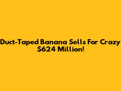 Duct-Taped Banana Sells For Crazy $624 Million!