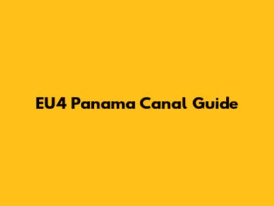 EU4 Panama Canal Guide