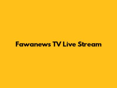 Fawanews TV Live Stream