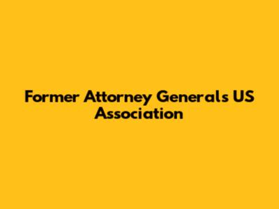 Former Attorney General's US Association
