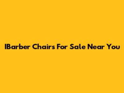 IBarber Chairs For Sale Near You