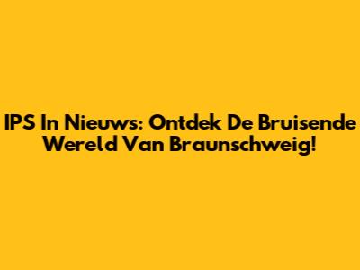 IPS In Nieuws: Ontdek De Bruisende Wereld Van Braunschweig!