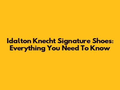 Idalton Knecht Signature Shoes: Everything You Need To Know
