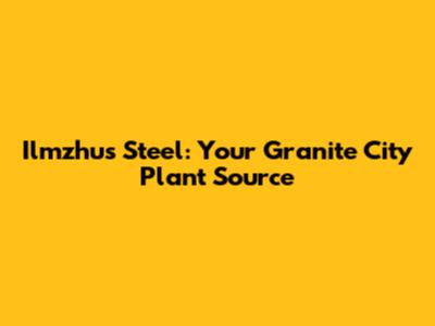 Ilmzhus Steel: Your Granite City Plant Source