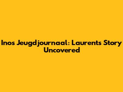Inos Jeugdjournaal: Laurent's Story Uncovered