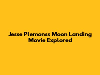 Jesse Plemons's Moon Landing Movie Explored