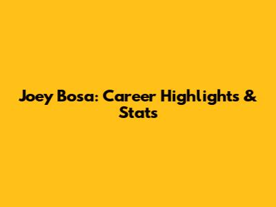 Joey Bosa: Career Highlights & Stats