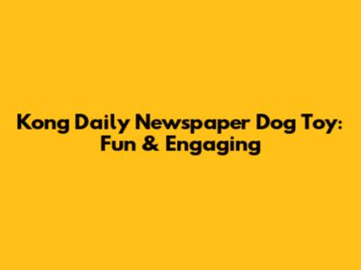 Kong Daily Newspaper Dog Toy: Fun & Engaging