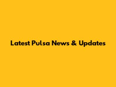 Latest Pulsa News & Updates