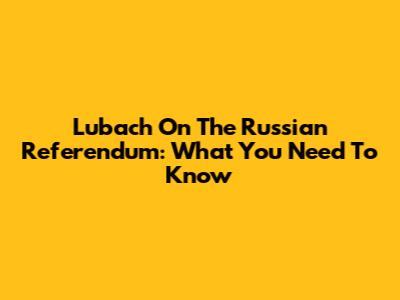 Lubach On The Russian Referendum: What You Need To Know