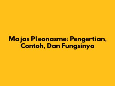 Majas Pleonasme: Pengertian, Contoh, Dan Fungsinya