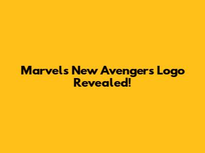 Marvel's New Avengers Logo Revealed!