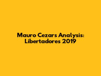 Mauro Cezar's Analysis: Libertadores 2019