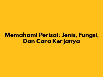 Memahami Perisai: Jenis, Fungsi, Dan Cara Kerjanya