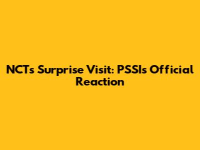 NCT's Surprise Visit: PSSI's Official Reaction