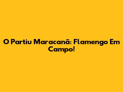 O Partiu Maracanã: Flamengo Em Campo!