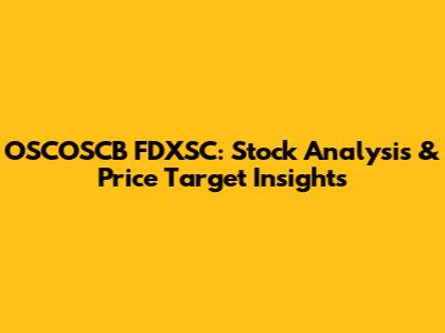 OSCOSCB FDXSC: Stock Analysis & Price Target Insights