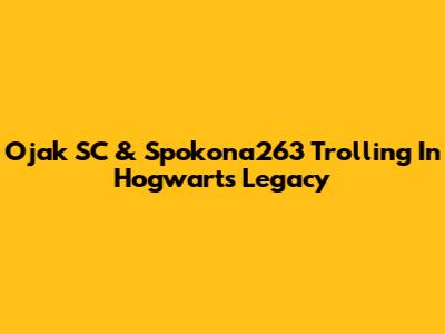 Ojak SC & Spokona263 Trolling In Hogwarts Legacy