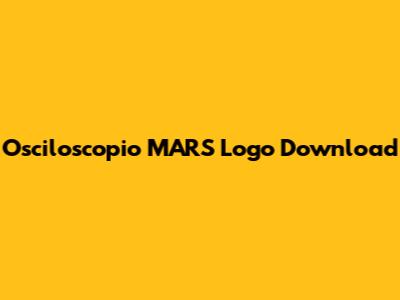 Osciloscopio MARS Logo Download