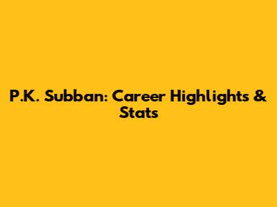 P.K. Subban: Career Highlights & Stats