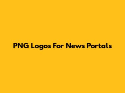 PNG Logos For News Portals