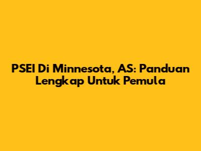 PSEI Di Minnesota, AS: Panduan Lengkap Untuk Pemula