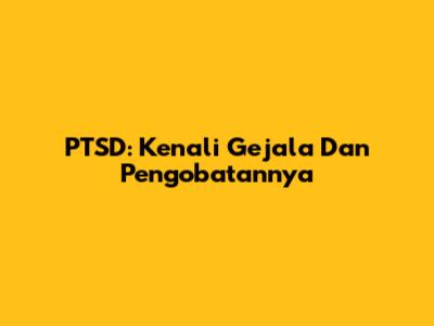 PTSD: Kenali Gejala Dan Pengobatannya