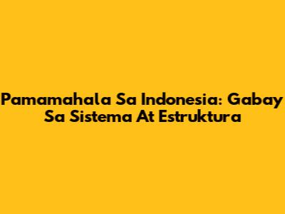 Pamamahala Sa Indonesia: Gabay Sa Sistema At Estruktura