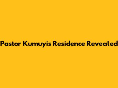 Pastor Kumuyi's Residence Revealed