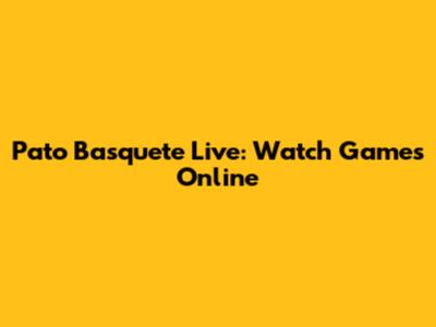 Pato Basquete Live: Watch Games Online