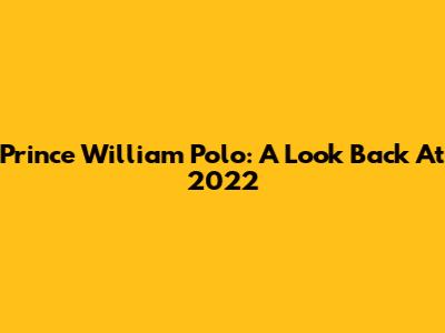 Prince William Polo: A Look Back At 2022