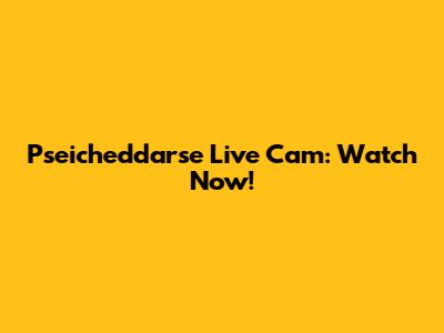 Pseicheddarse Live Cam: Watch Now!
