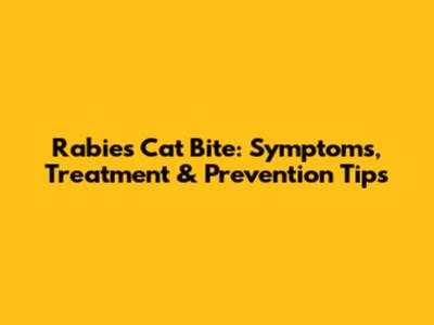Rabies Cat Bite: Symptoms, Treatment & Prevention Tips
