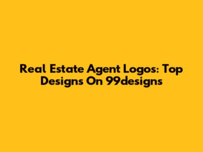 Real Estate Agent Logos: Top Designs On 99designs
